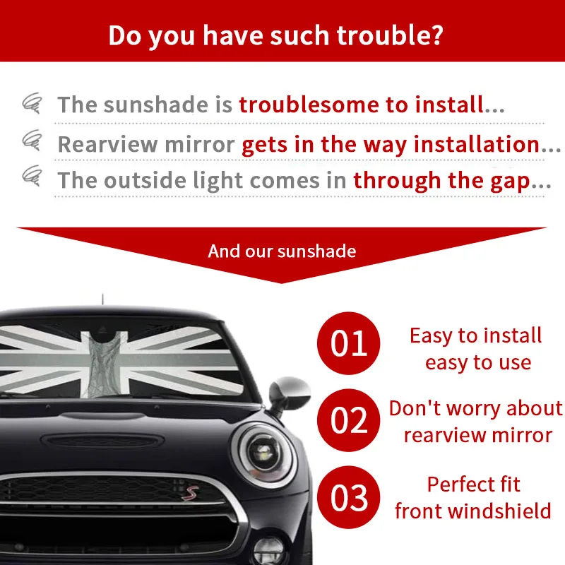 Mini Cooper One S R50 R56 R58 F55 F56 Солнцезащитный Козырек На Лобовое Стекло Аксессуар