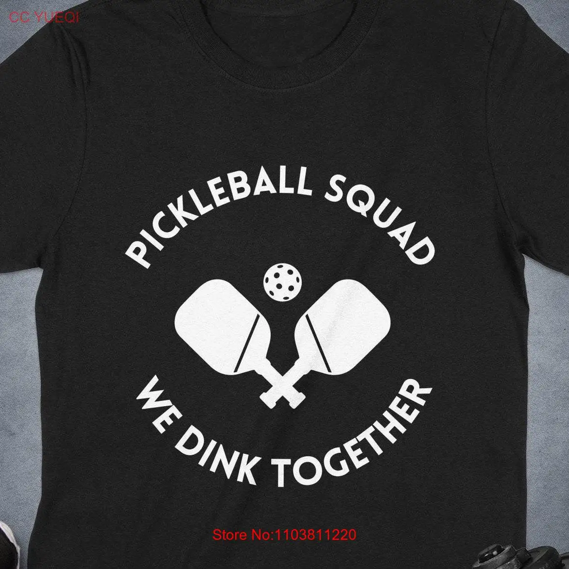 Футболка Pickleball Squad We Dink Together женская непринужденная черная глянцевая кружка