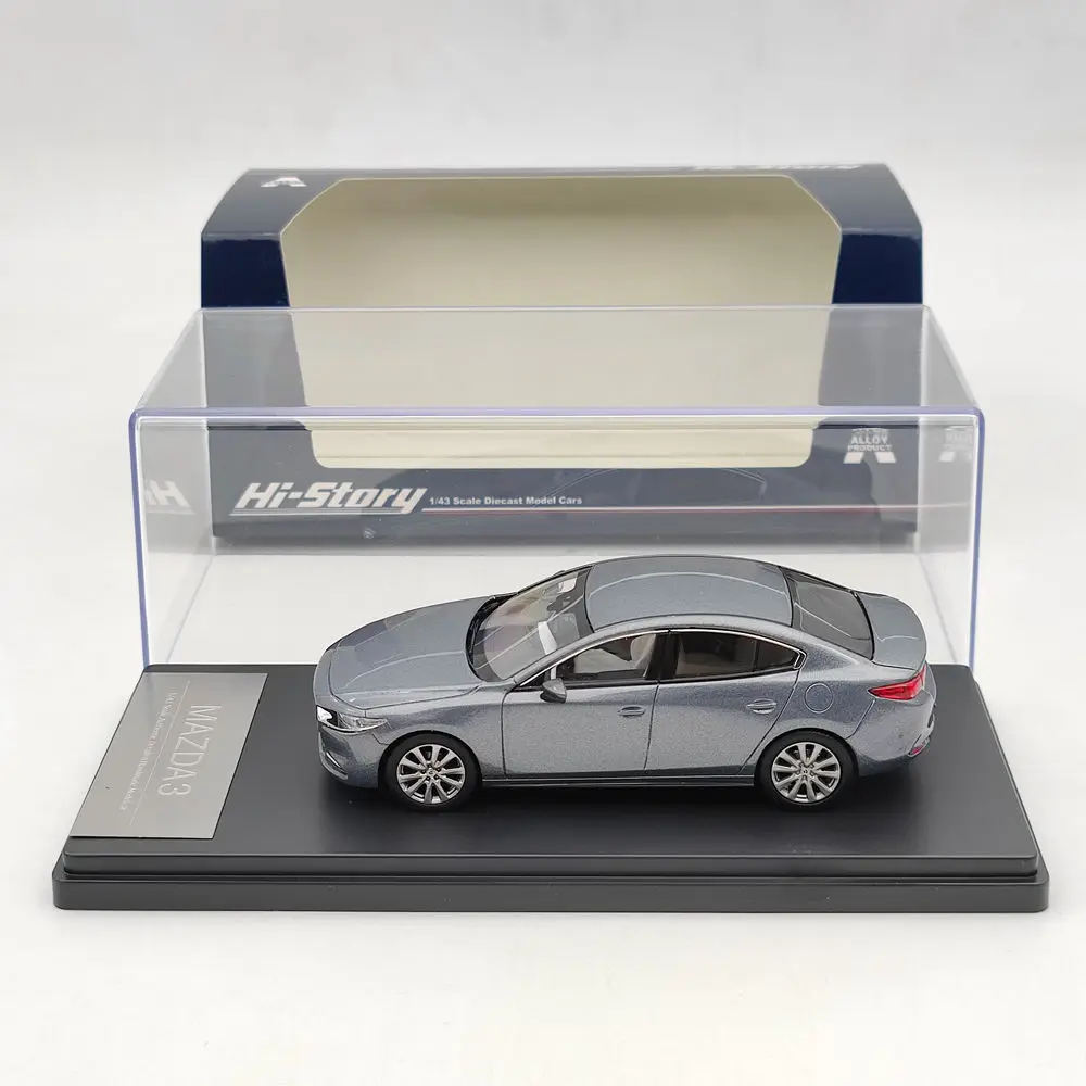 

1/43 Hi-Story For MAZDA 3 MAZDA3 SEDAN 2019 Grey Metallic HS259MG Diecast Model Car Limited Collection Auto Toys Gift