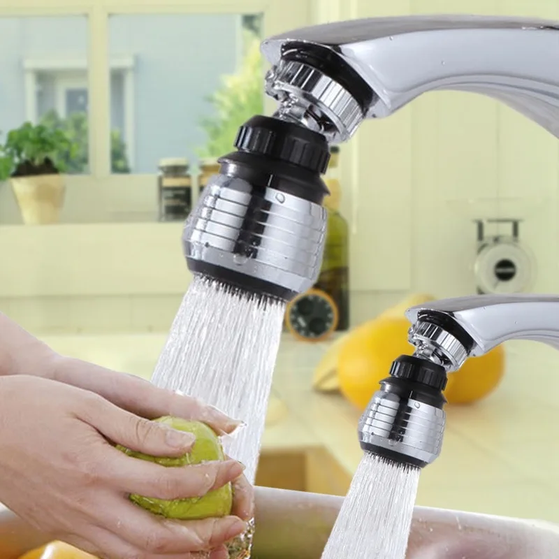 

Kitchen 360 Rotatable Bubbler High Pressure Faucet Extender Bathroom Water Saving Connector Kitchen Bathroom Tools Accessories