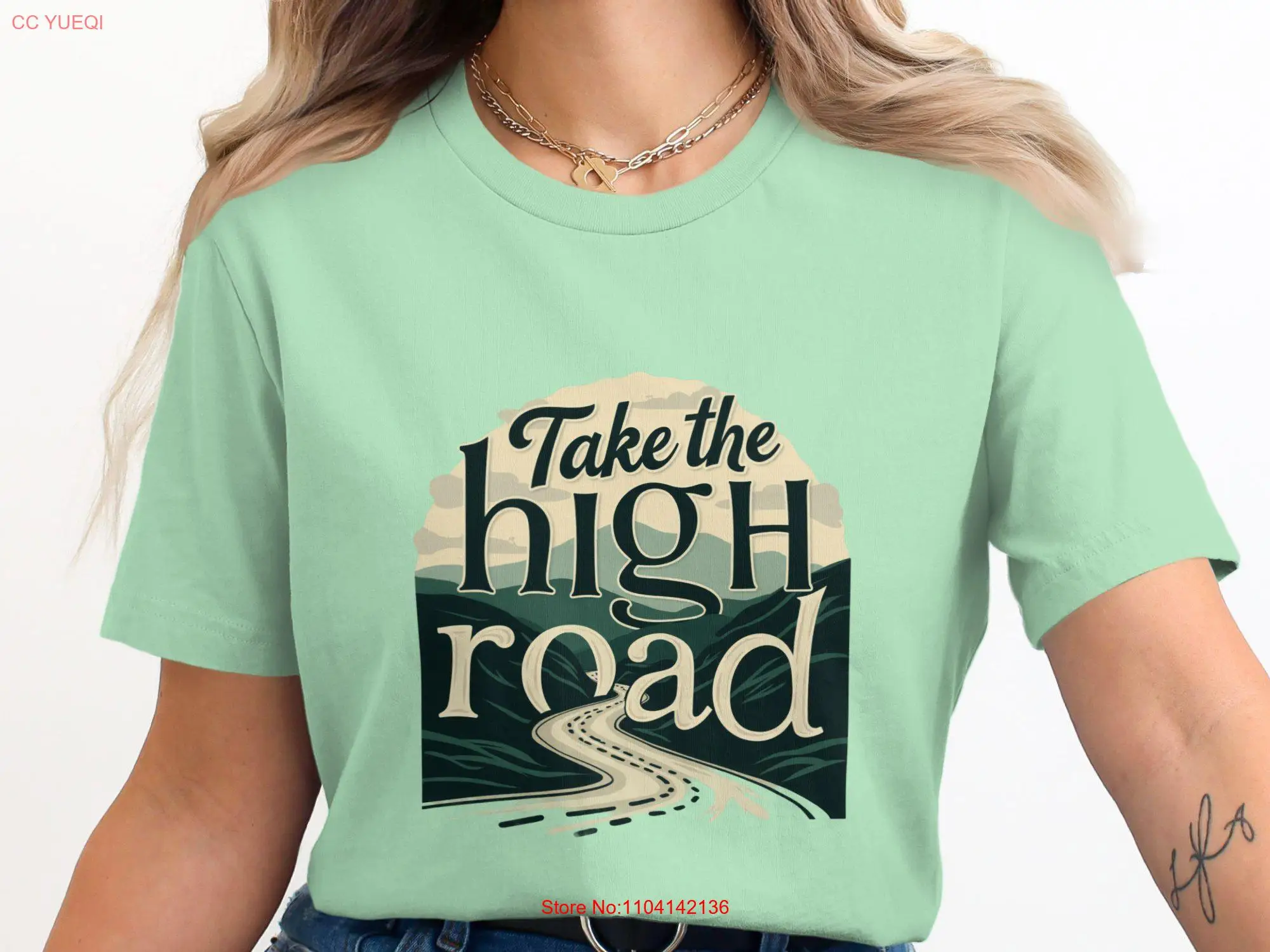 Футболка Take the High Road в шотландском стиле для любителей путешествий вдохновляющая