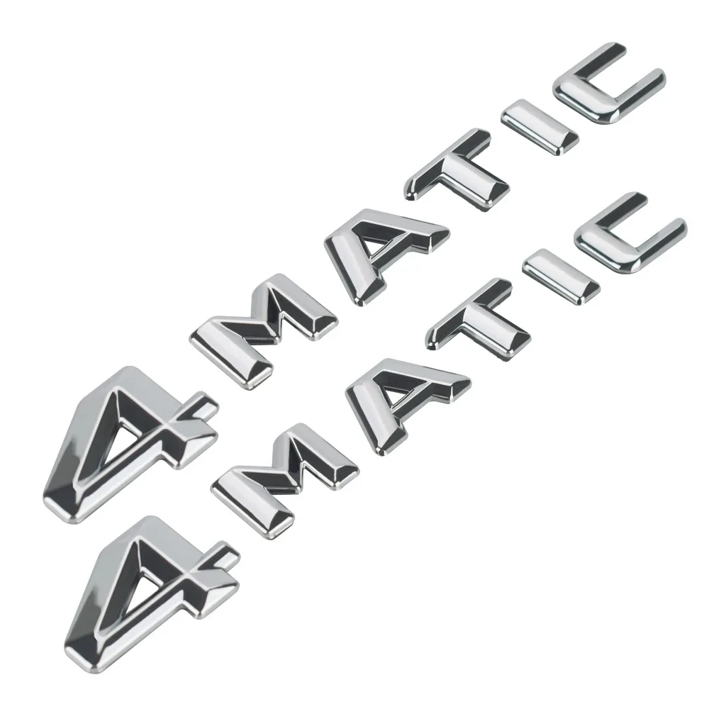 Фото 4MATIC задний багажник с буквами, эмблема, логотип, наклейка, Стайлинг автомобиля для Mercedes Benz A B C E S M G R Class GT CLA W204 W205 W210 W211 GLS №5