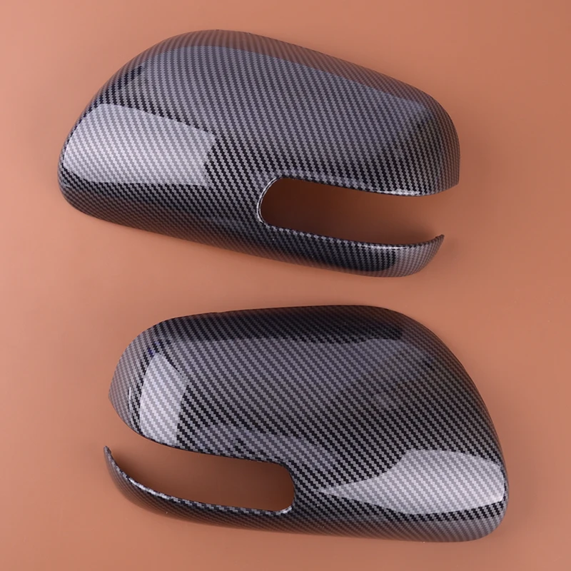 

1 Pair Car Front Side Wing Rearview Mirror Cover Trim Fit for Scion TC Hatchback 2011 2012 2013-2016 Carbon Fiber Style Plastic