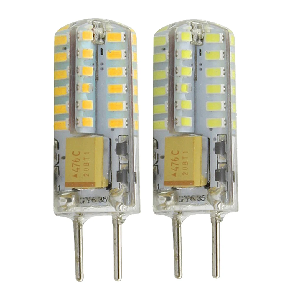 

Светодиодные галогенные лампы G4, 3 Вт, GY6.35, лампы-кукурузы, Сменные лампы, светодиодный ная лампа переменного тока/12-24 В, силиконовая лампа-кукуруза для шитья