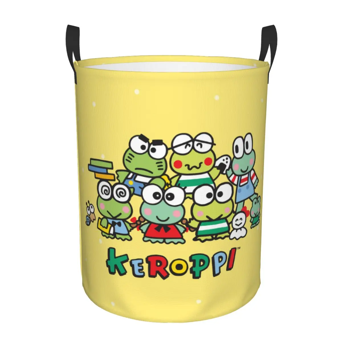 Симпатичная мультяшная корзина для белья Keroppi на заказ складная с большими