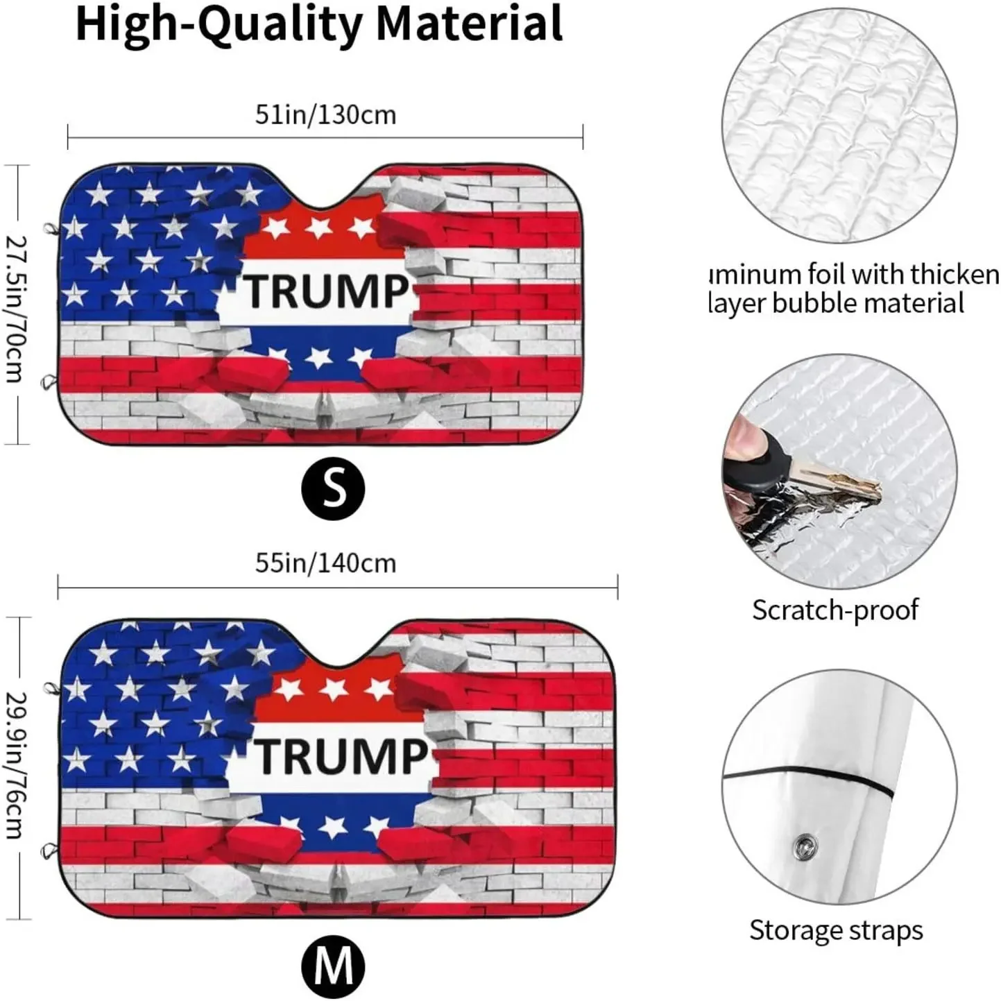Бродяга лобовое стекло автомобиля солнцезащитный козырек американский флаг США