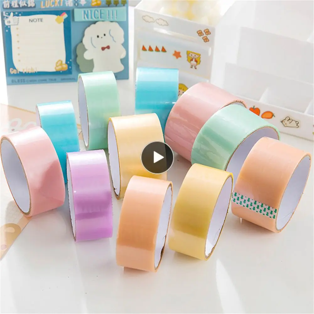 

Student Sealing Tape Sticky Ball Novice Decompression Water Ball Tape Pearlescent Macaroon Tape Free Hand Silk Colorful Fashion