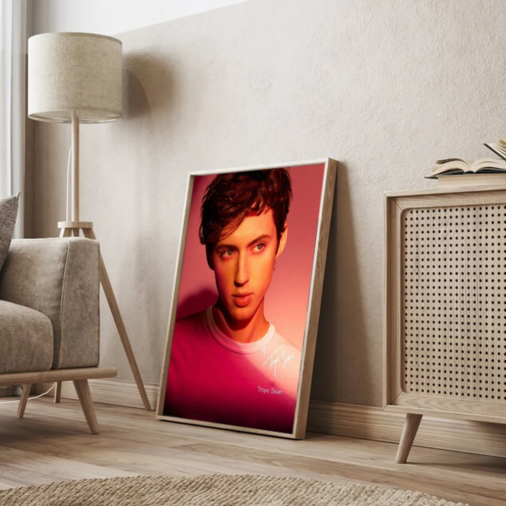 Белый бумажный плакат Трой Сиван меллет наклейка из бумаги для кофейни бара