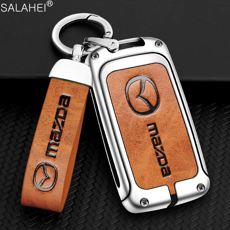 

Zinc Alloy Car Remote Key Case Cover Fob For Mazda 3 Alexa CX30 CX-30 CX-5 CX5 CX3 CX-3 CX8 CX-8 CX9 CX-9 Keychain Accessories