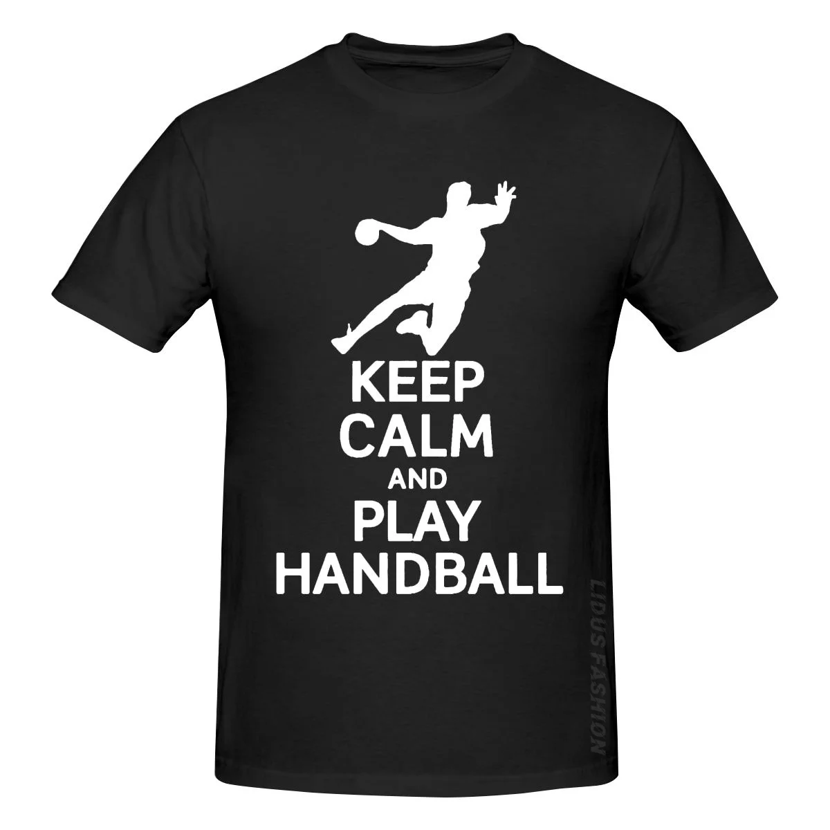 

Забавная Спортивная футболка с надписью Keep Calm And Play Handball, одежда, графическая футболка, толстовка с коротким рукавом, майка, футболка унисекс