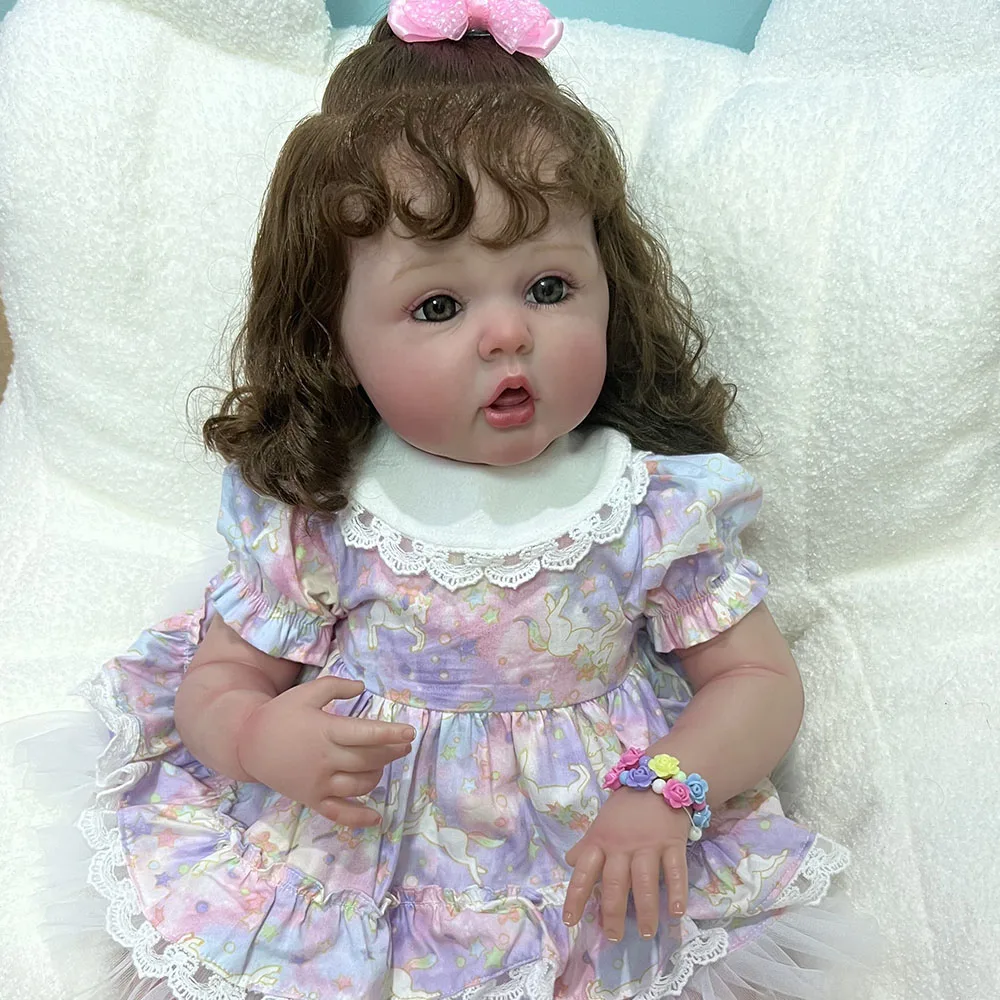 

Реалистичная силиконовая кукла реборн для девочек, 60 см