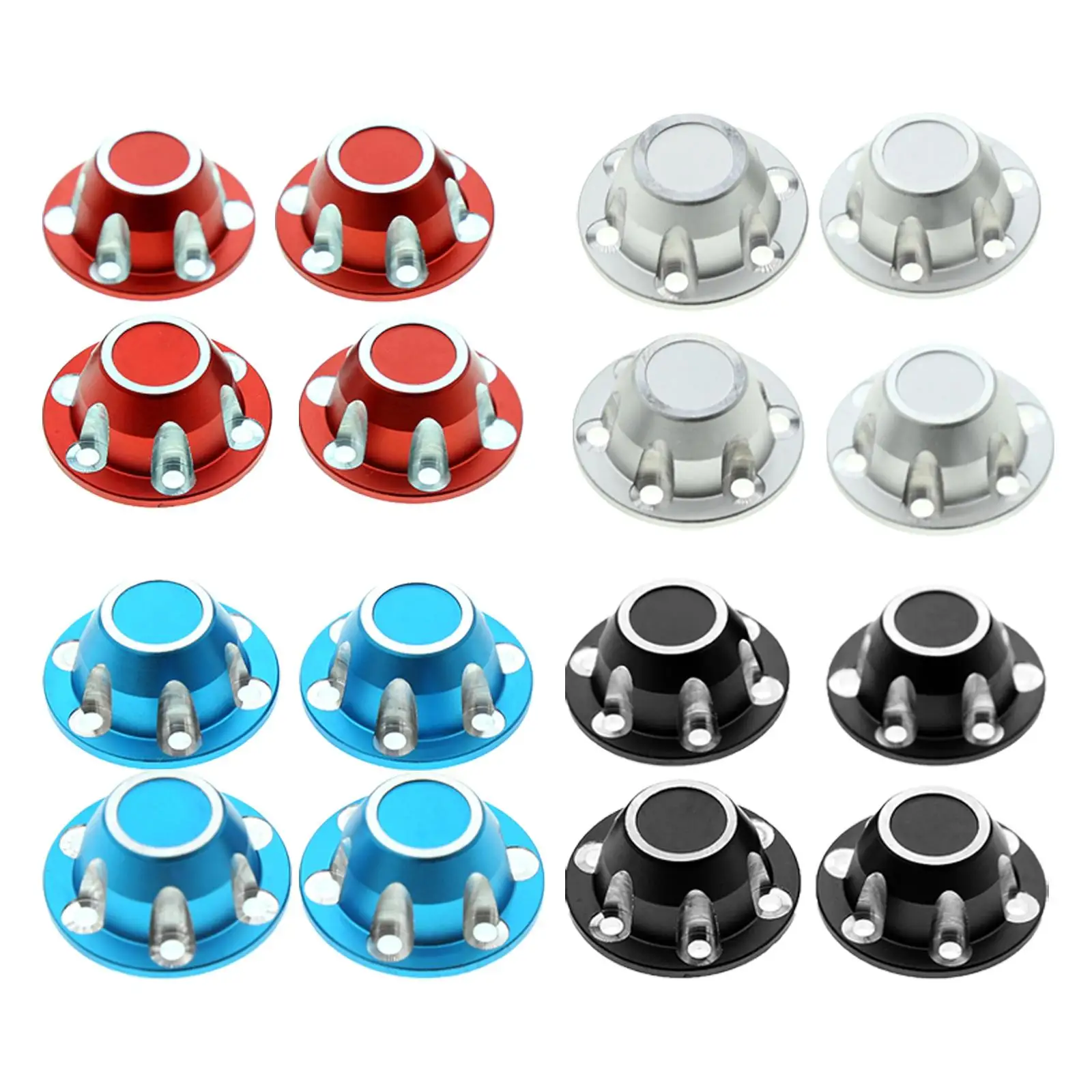 

Pack of 4 RC Truck Wheel Nut Lock Upgrade for Axial SCX6 Truck Replacement