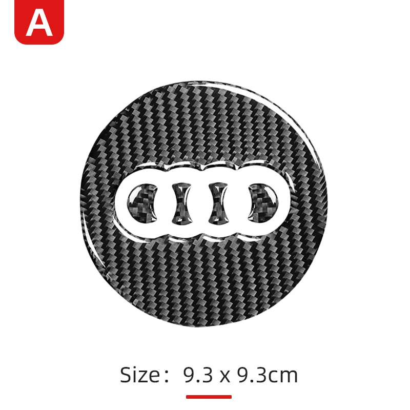 

Автомобильное кольцо на руль, наклейка из углеродного волокна, отделка, украшение, автоаксессуары для Audi A4 B8 B9 A6 C6 C7 A5 Q5 8R Q7 4L A3 8V Q3