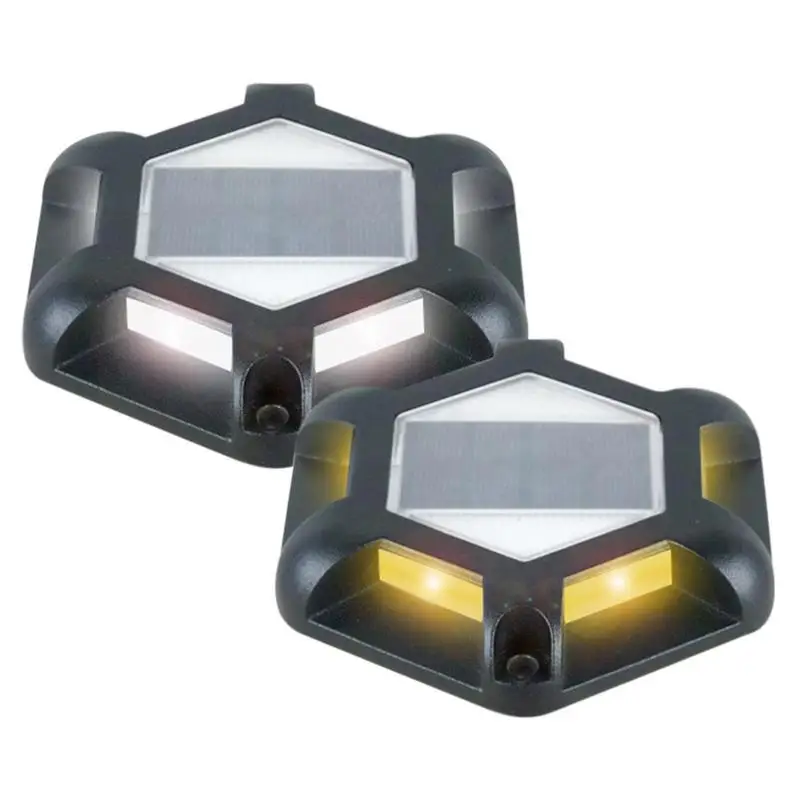 

LED Solar Step Lights Hexagon LED Waterproof Patio Decor Solar Lights Hexagon Outdoor Wireless LED Lamp Fence Lighting For