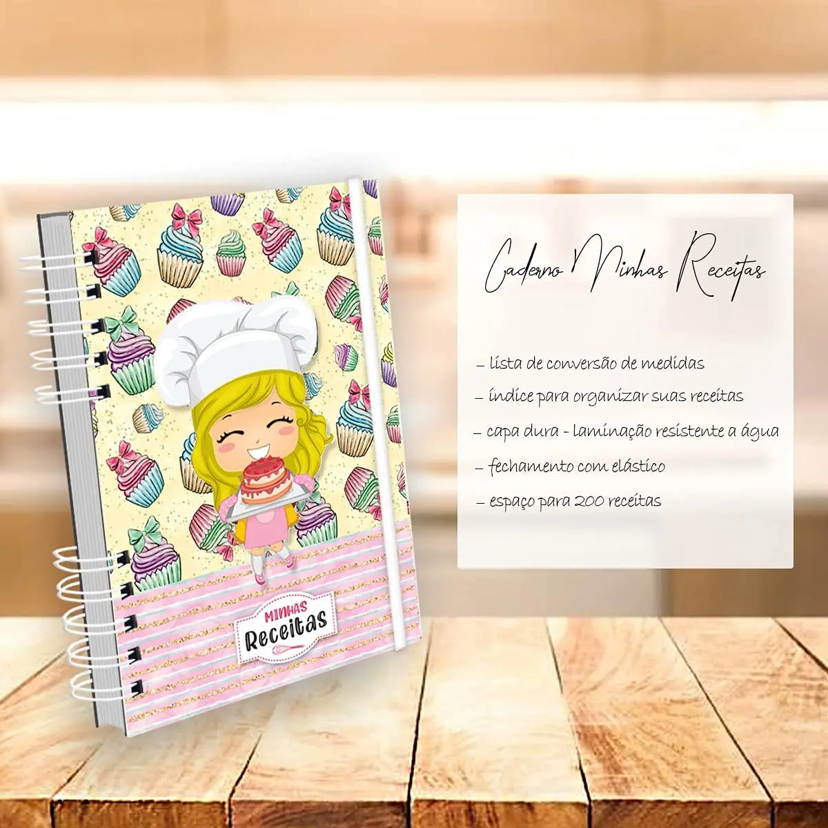

Caderno de Receitas Coleção Minhas Receitas - Cabelinho Loiro
