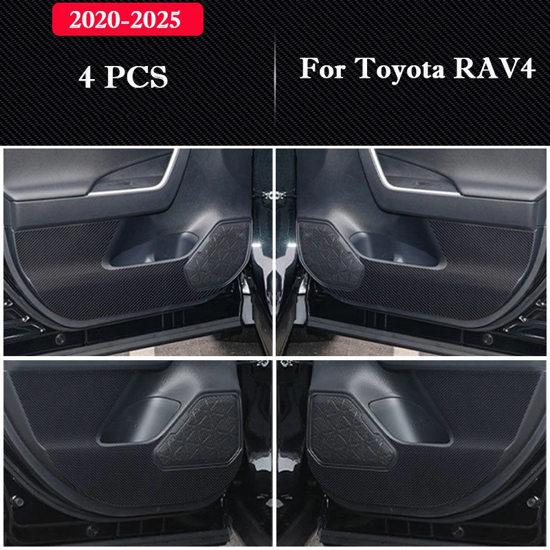 

Для Toyota RAV4 2014-2025 дверь автомобиля противоударная накладка защитные наклейки для перчаточного ящика аксессуары для интерьера устойчивая к царапинам пленка