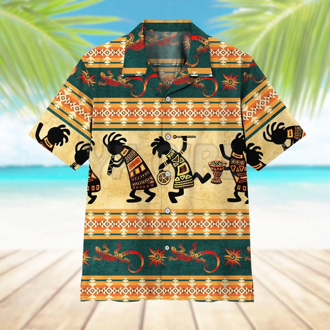 Native White Wolf  Hawaiian Shirt 3D All Over Printed Hawaiian Shirt Men's For Women's Harajuku Casual Shirt Unisex