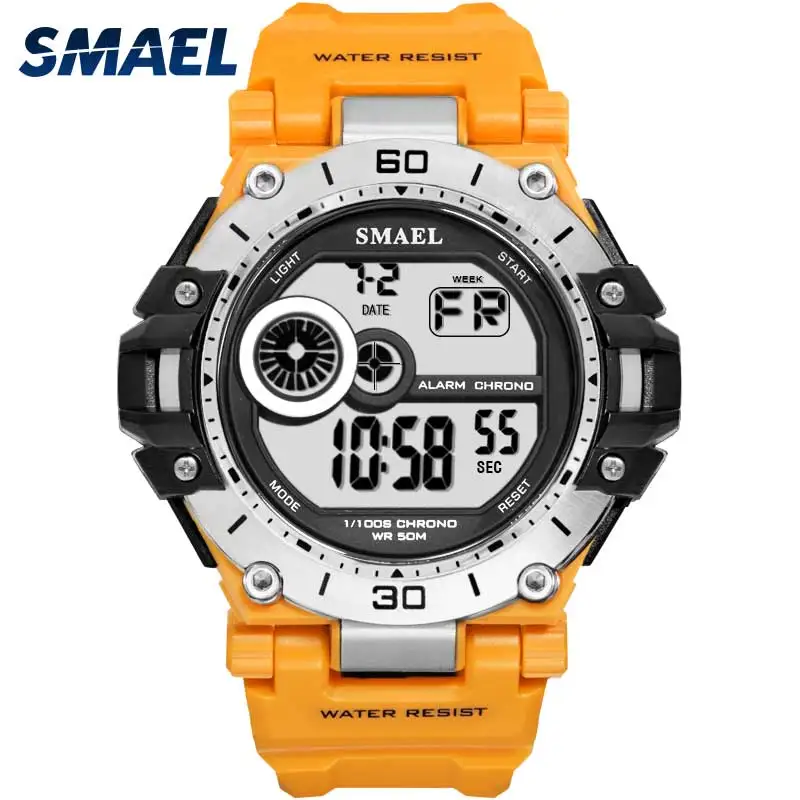 

Mens Sport Watches Men Waterproof SMAEL Digital Watch Chrongraph LED Watch Digital Alarm Clock 1548 Sport Male Clock Wristwatch