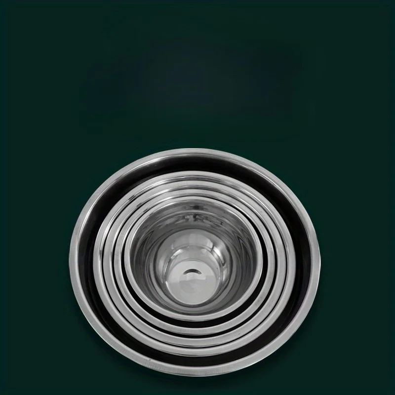 Миска Для Смешивания Из Нержавеющей Стали Салата Фруктов Овощей Яйца Контейнер