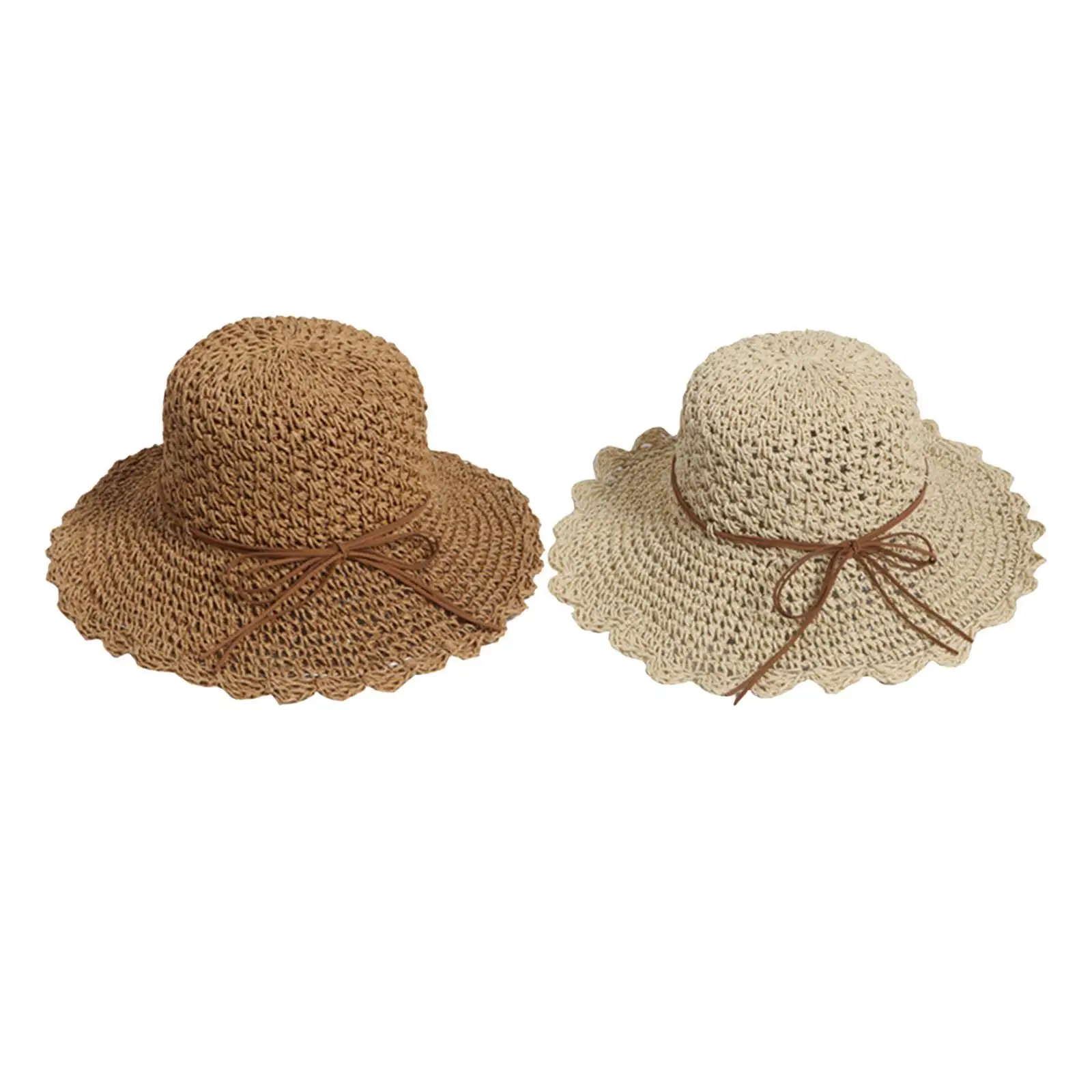 

Wide Brim Sun Hat UV Protection Panama Sunhats Women Straw Hats for Vacation
