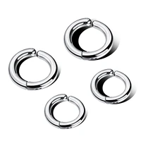 hot selling earrings simple round earrings titanium steel earrings personalized street hip hop tide mens ear clips
