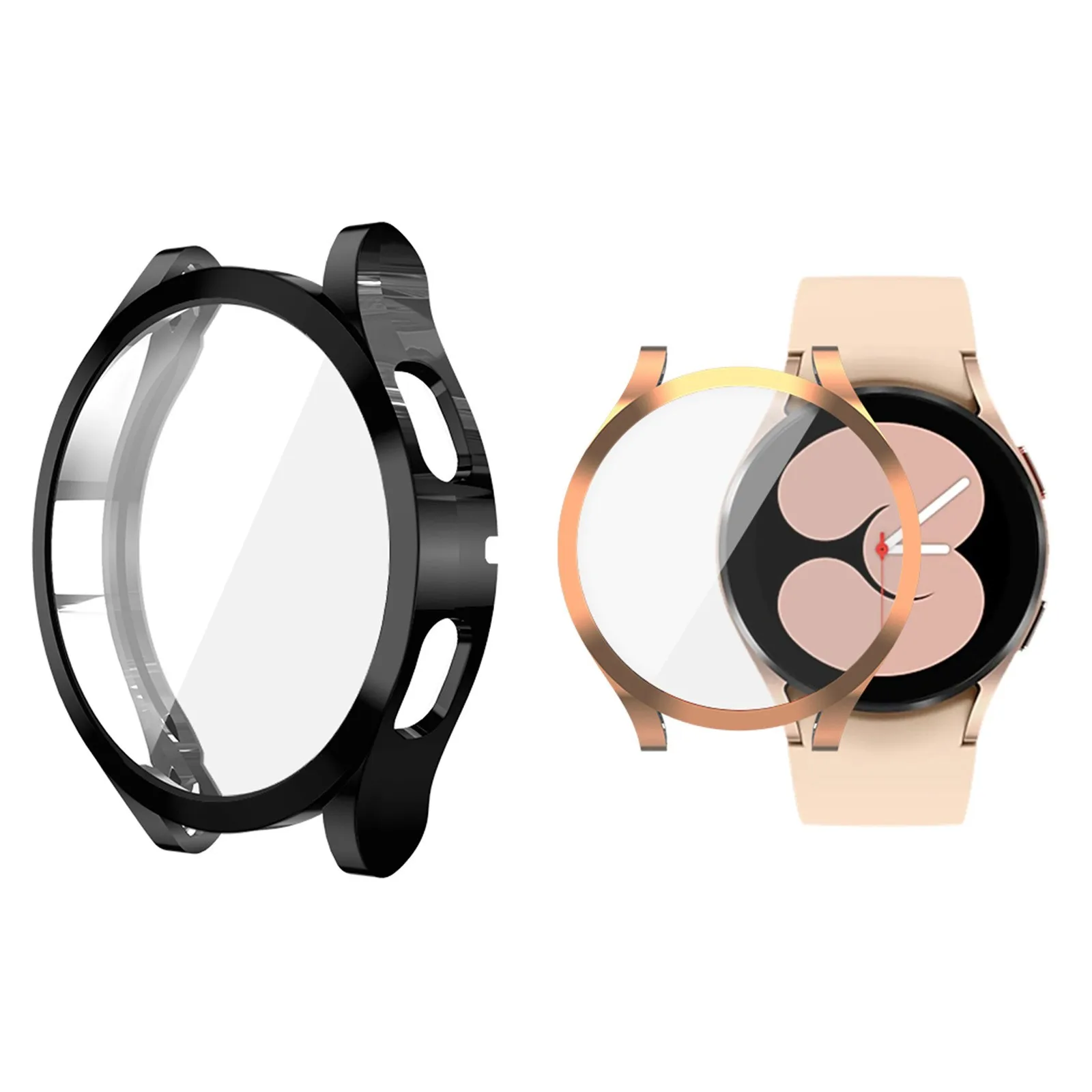 

Подходит для Samsung Galaxy Watch 4 44 мм, Сменный Чехол, мягкий защитный чехол из ТПУ, чехол-бампер, магнитный браслет для волос