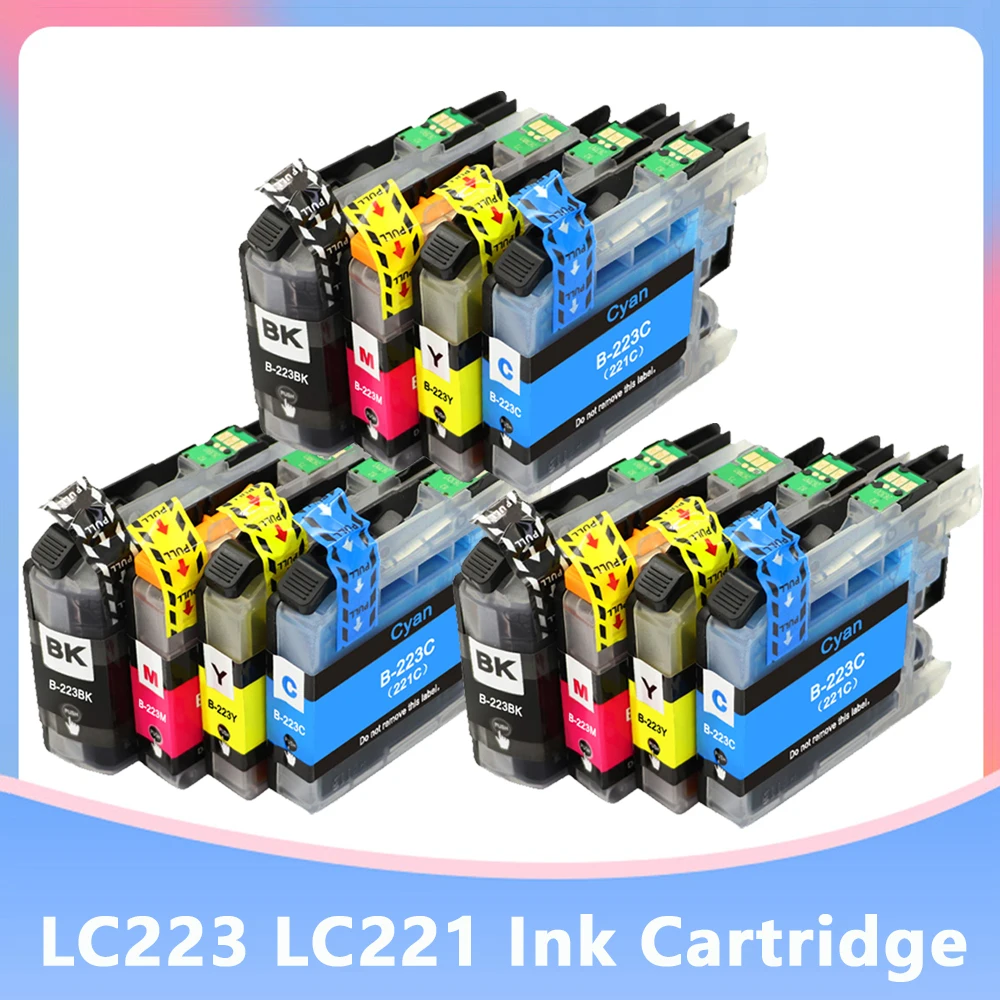 

Compatible for Brother LC223 Ink Cartridge For Brtoher DCP-J562DW/J4120DW/MFC-J480DW/J680DW/J880DW/J4620DW/J5720DW/J5320DW
