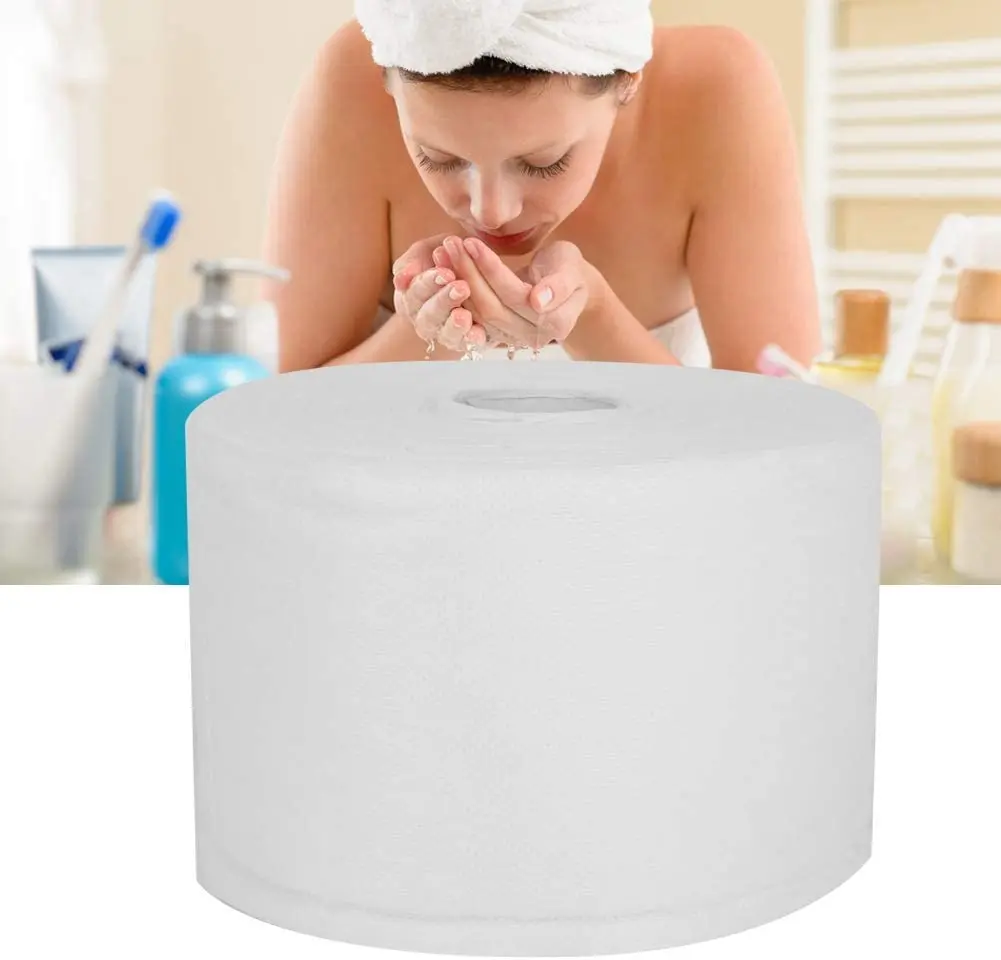 

Sdotter Disposable Face Cleaning Towel, Non-Woven Fabric Makeup Cotton Dry Wipes Paper for Facial Nose Skin Cleaning