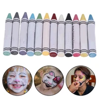 body tattoo painting face body paint crayons 12 colors safe hypoallergenic crayons set for diy painting party art stage