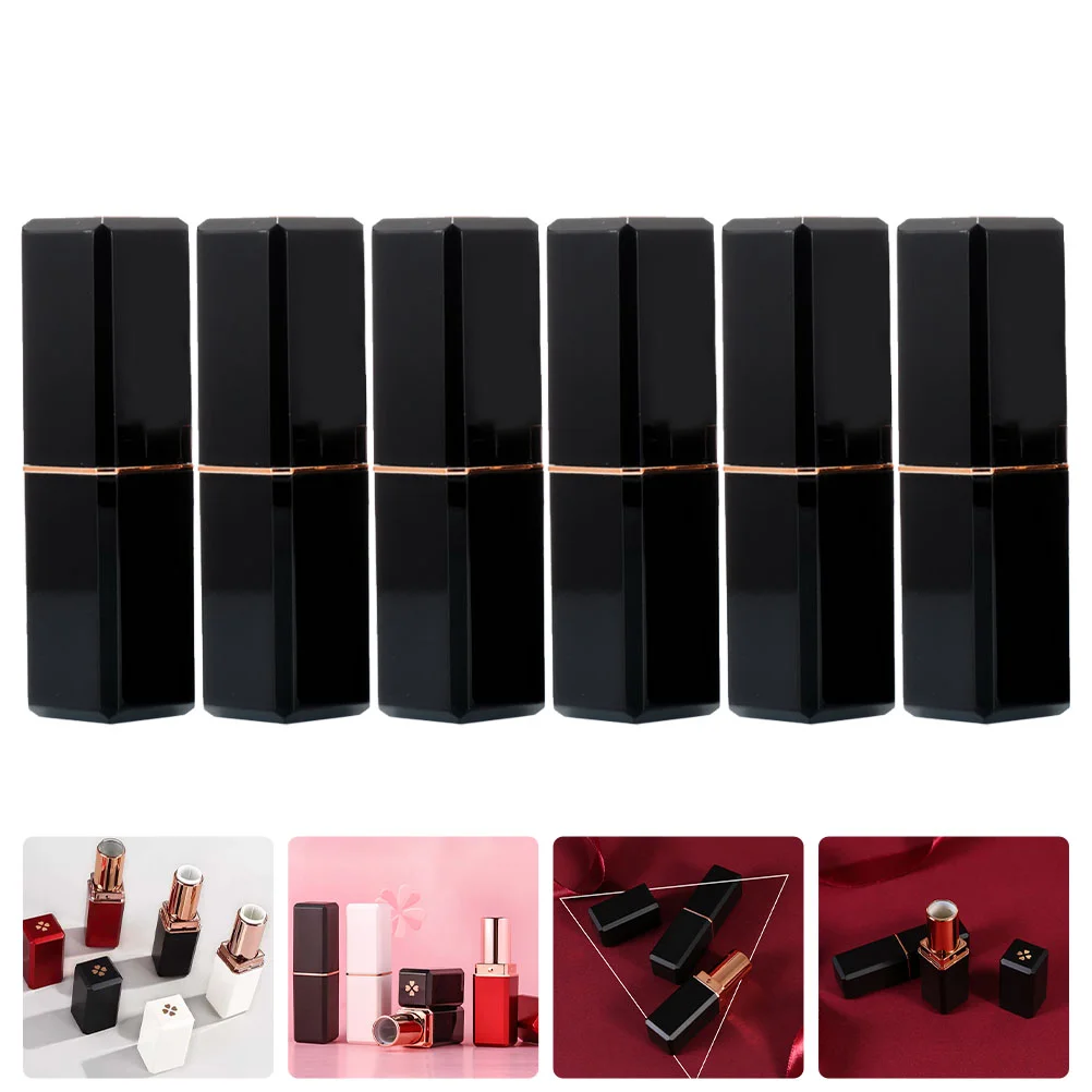 

6pcs DIY Cosmetics Lipstick Tube Creative Exquisite Lipstick Tube Storage Container