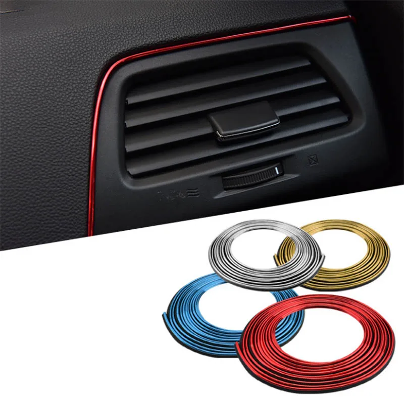 

5M Auto Car Stickers And Decals DIY Decorative Thread Stickers Decoration Strip On Case For BMW E90 E93 F15 M3 M4 Car-Styling