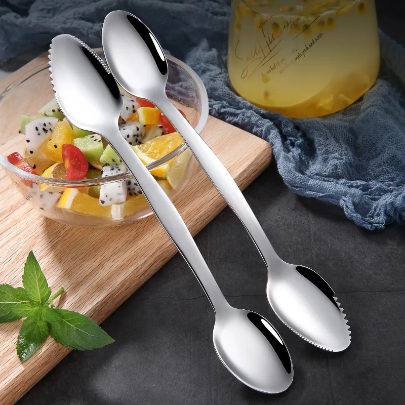 

Creative Kiwi Double-headed Spoon Vegetable Fruit Tools Melon Scoop Novel Home Stainless Steel Gadget Kitchen Accessories