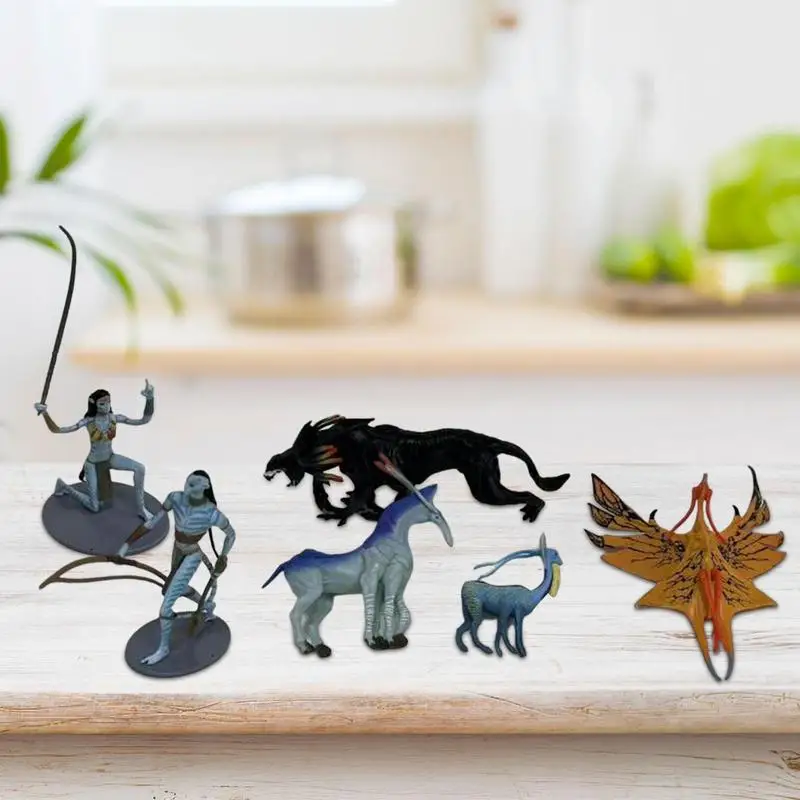 

6pcs Avatar Action Character Doll Figure Statue Anime Figure Collectible Model Kids Toys Home Decoration Crafts Children's Gifts