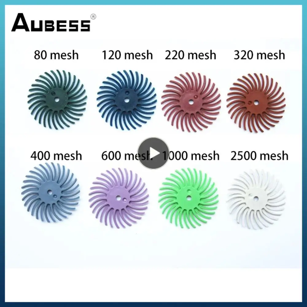 

1~10PCS 1inch Radial Bristle Disc Kit Abrasive Brush 1/8inch 3/2.35mm Shank Detail Polishing Wheel For Dremel Rotary Tool