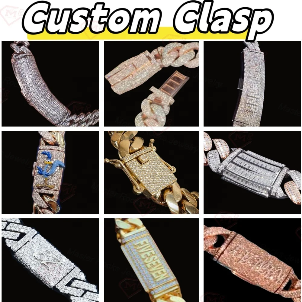 Кубинская цепочка в стиле хип-хоп 10 мм 12 14 стерлинговое серебро 925 пробы черная