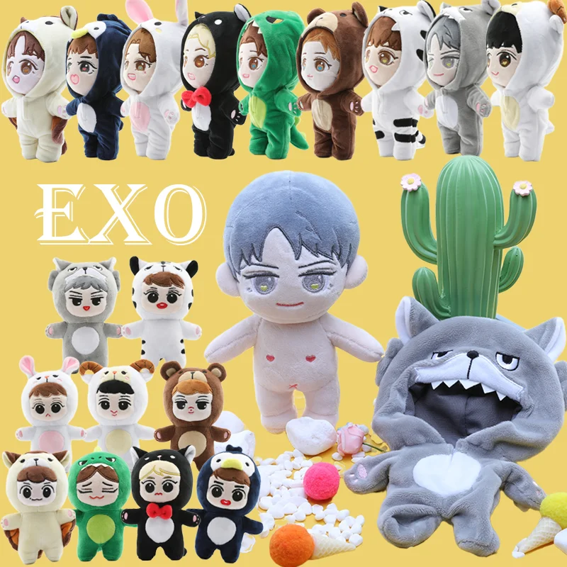 

EXO Plush Doll Kpop Pop Support Star Fans Stuffed Toys BAEKHYUN CHEN KAI LAY SEHUN D.O. CHANYEOL SUHO XIUMIN Korean Gifts
