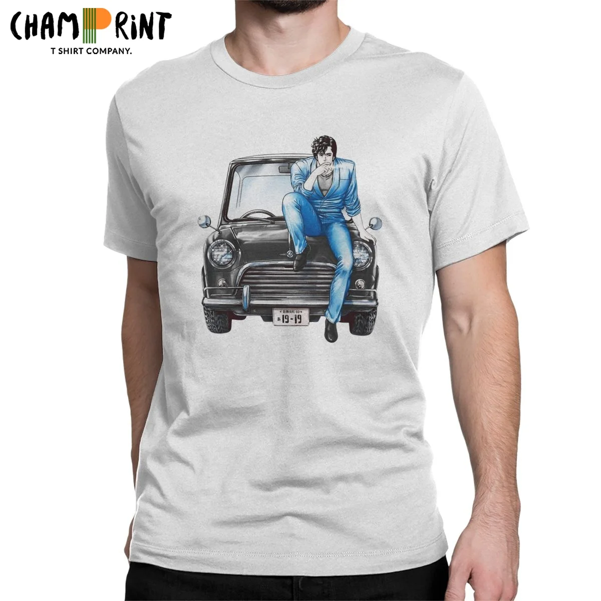 Футболка мужская с круглым вырезом из чистого хлопка коротким рукавом