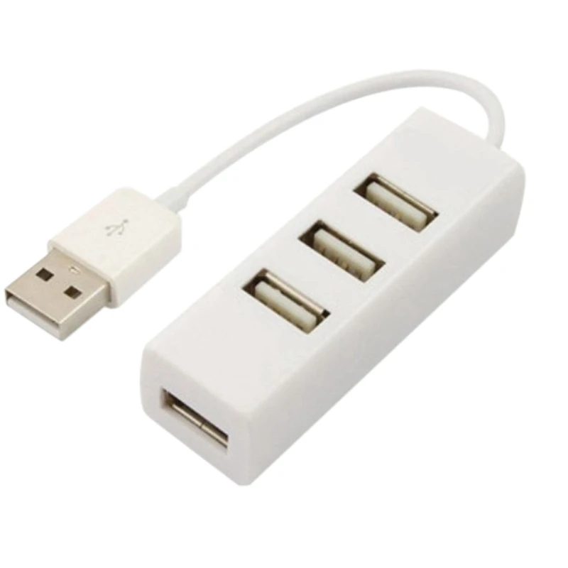 

USB Splitter Small Row Plug Hub 2.0 USB Hub 4 Port Hub with Mobile Hard Disk Hub
