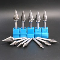 1pcs single cut m type head tungsten carbide rotary file tool point burr die grinder abrasive tools drill milling carving bits