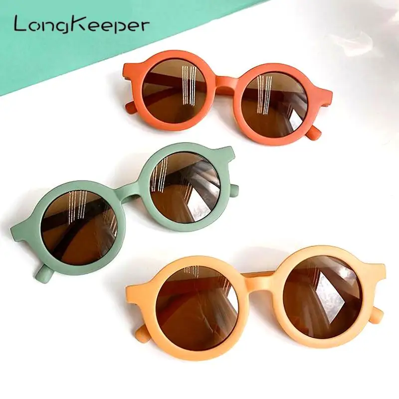 

Sunglasses Kids Girl Round Children Sunglasses Infant's Retro Solid Color Sunglasses Girls Boys Glasses UV Protection Eyeglasses