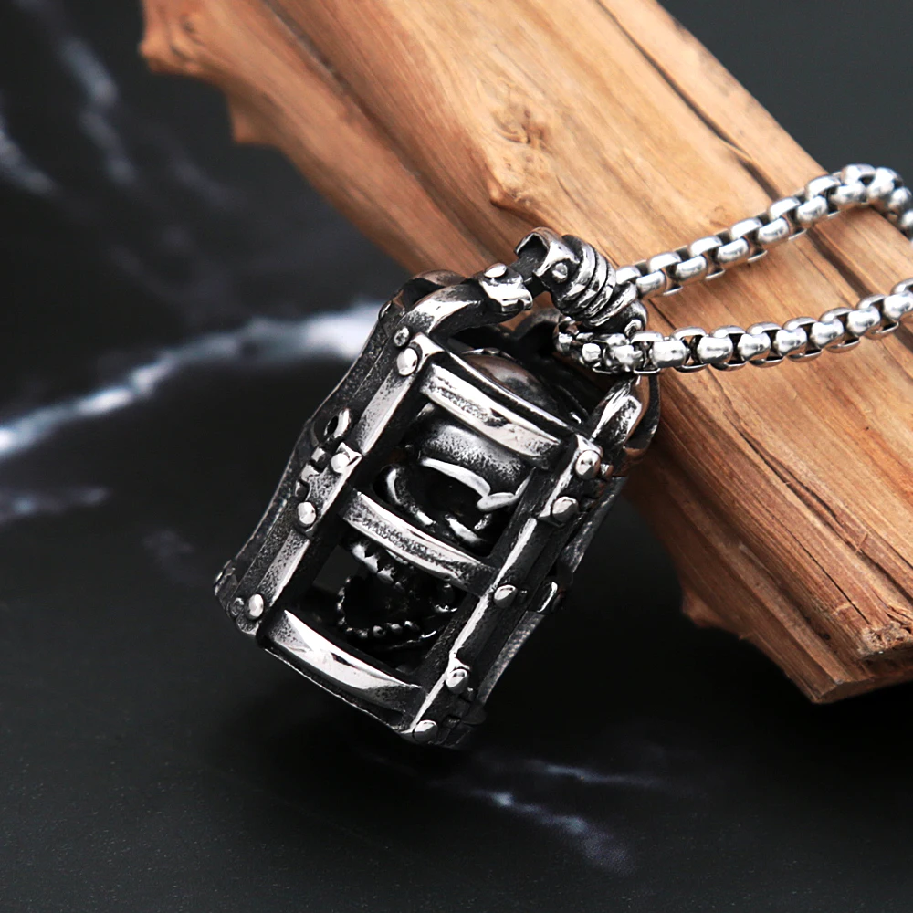 

Мужская винтажная подвеска в виде черепа из нержавеющей стали