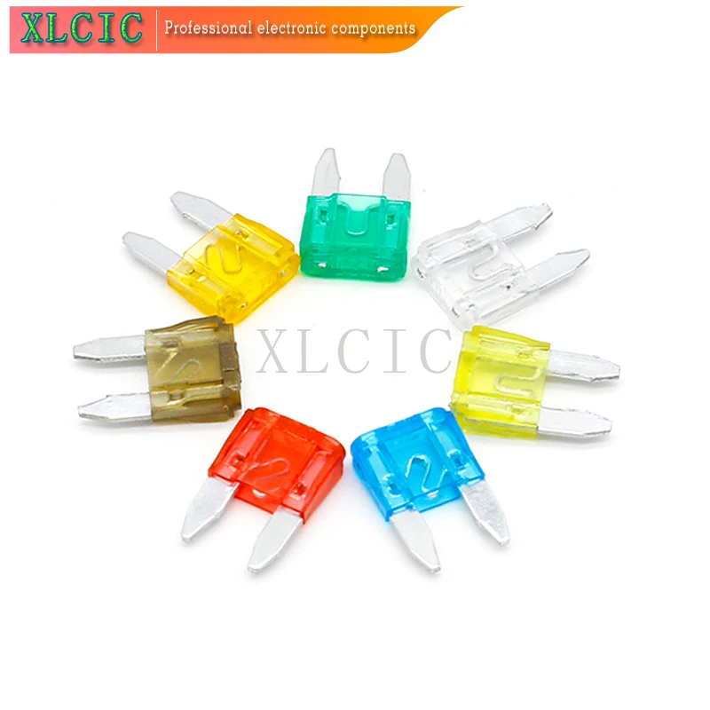 

10PCS Fuses Mini Small Medium Car Fuse 1A 2A 3A 4A 5A 10A 15A 20A 25A 30A 35A 7.5A Amp Clip Fuse Inser For Car Truck