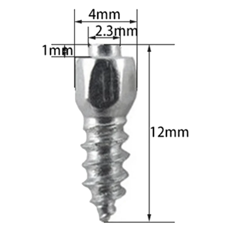 400 шт. 4x12 мм наконечники для колес винты снега шипы шин противоскользящие