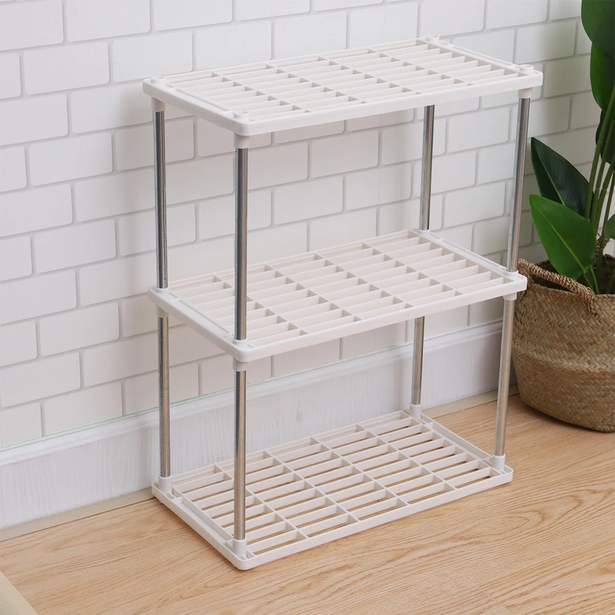 

Storage Rack Kitchen Organizer Shelving Shelfbathroom Cabinet4 Tier Unit