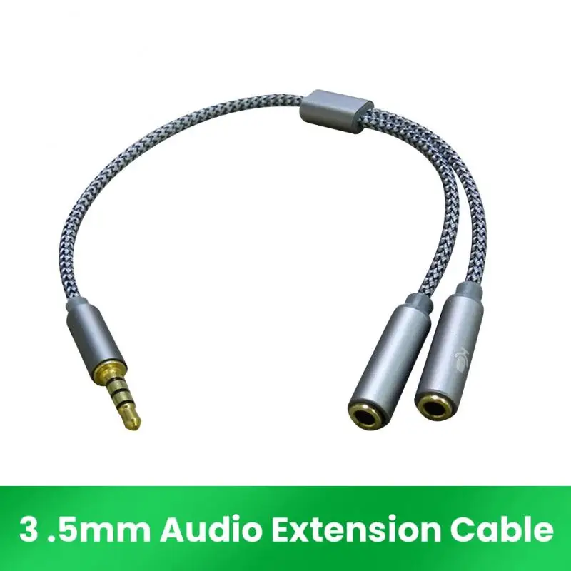 Аудио-разветвитель для наушников и микрофона разъем 3 5 мм 1 штекер-2 гнезда |