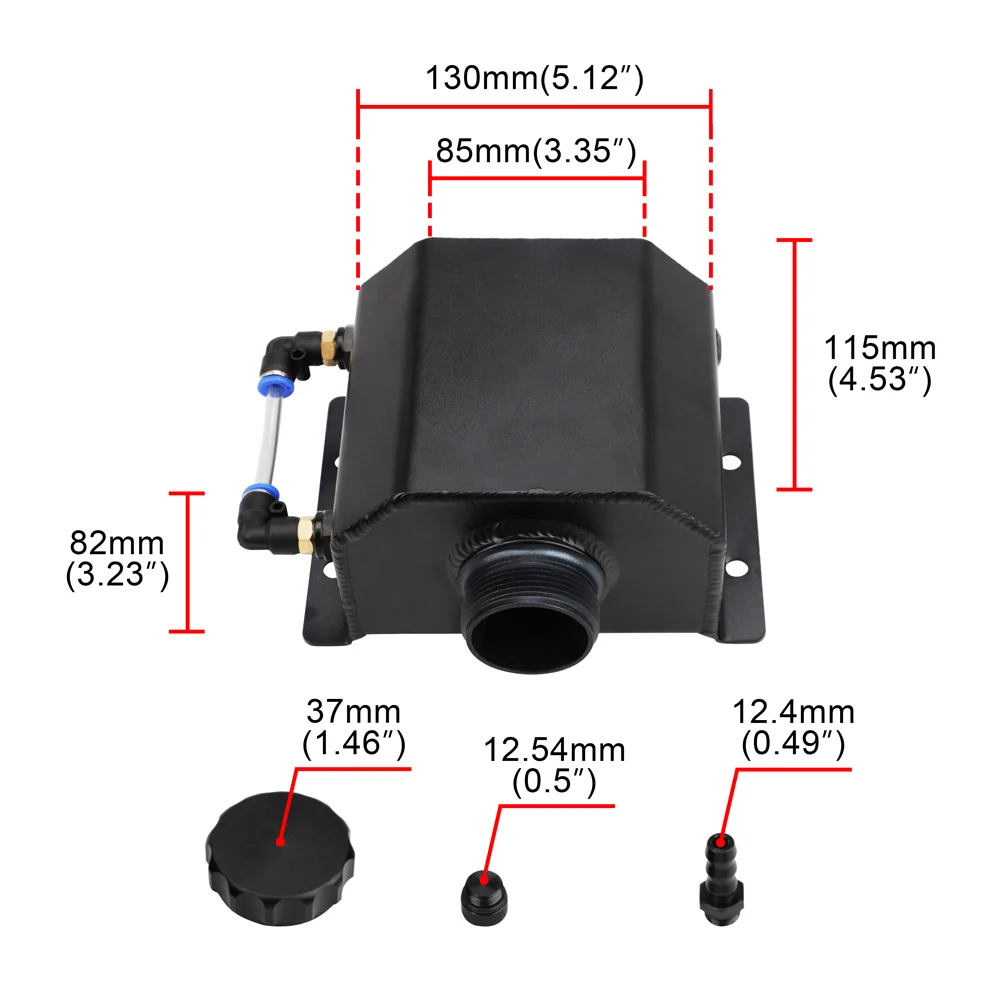 УНИВЕРСАЛЬНЫЙ маслоуловитель на 1 л сплав алюминия дренажный резервуар