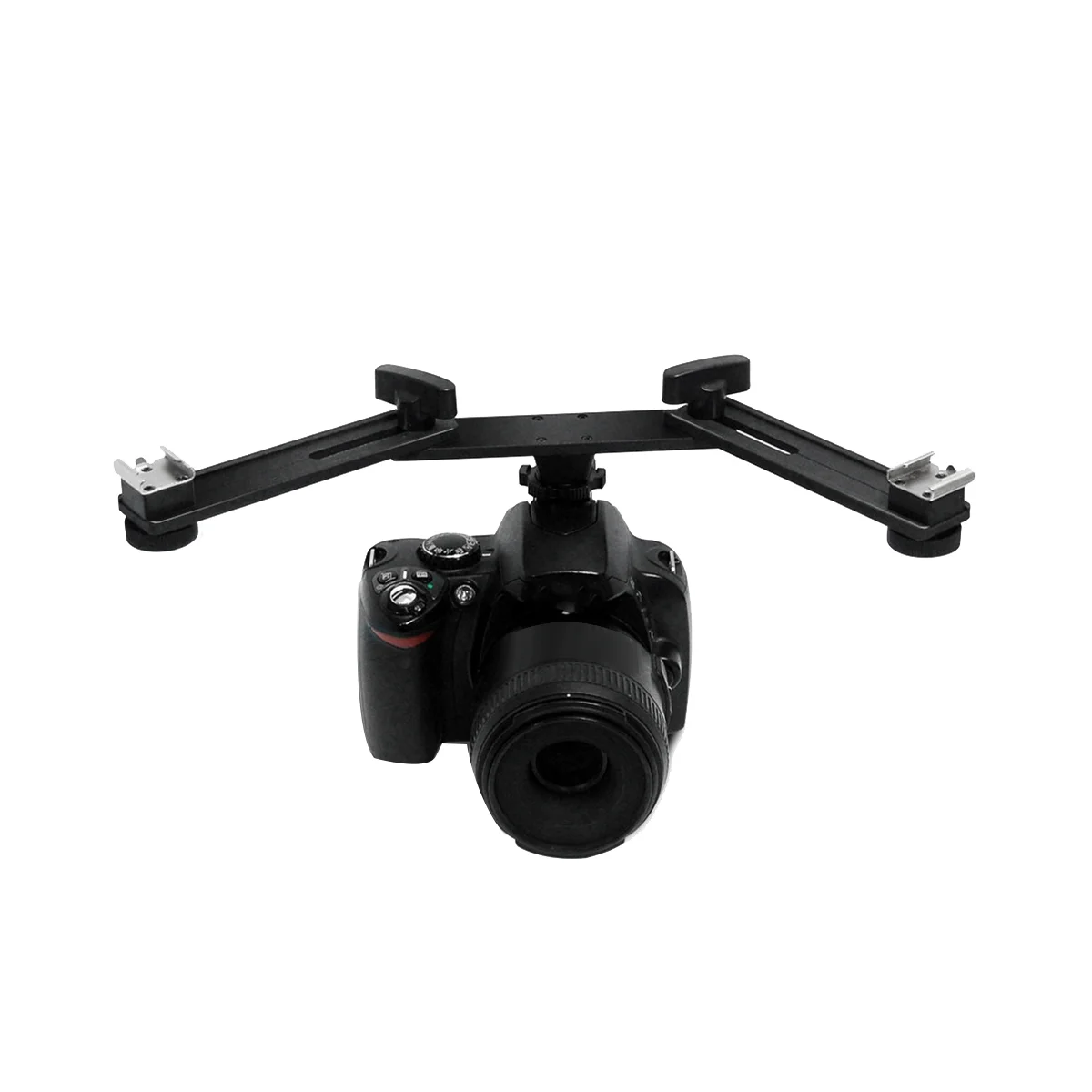 Двойной Монтажный кронштейн горячий башмак для камеры видео двойная скорость