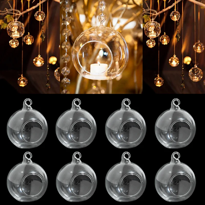 Стеклянный подсвечник 6/8 см Стеклянный подсвечник 6/8 см