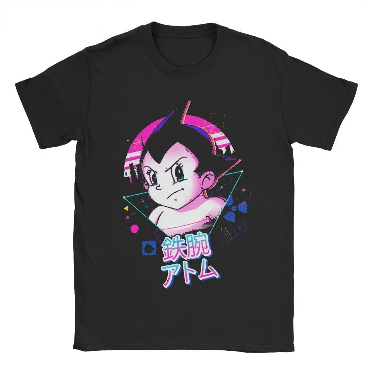 

Astro Boy Mighty Atom Astroboy T Shirt Men Women's Pure Cotton T-Shirts Cartoon Manga Tee Shirt Short Sleeve Clothes Party