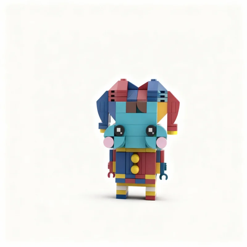Фото Набор строительных блоков MOC Queenie Brickhead Amazing Digital Circus, 133 детали, креативный конструктор XL, подарок для энтузиастов №3
